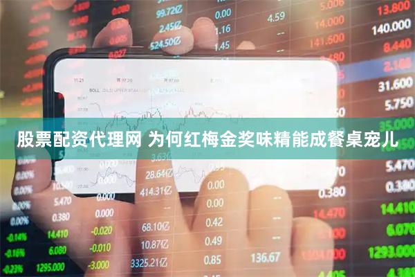 股票配资代理网 为何红梅金奖味精能成餐桌宠儿